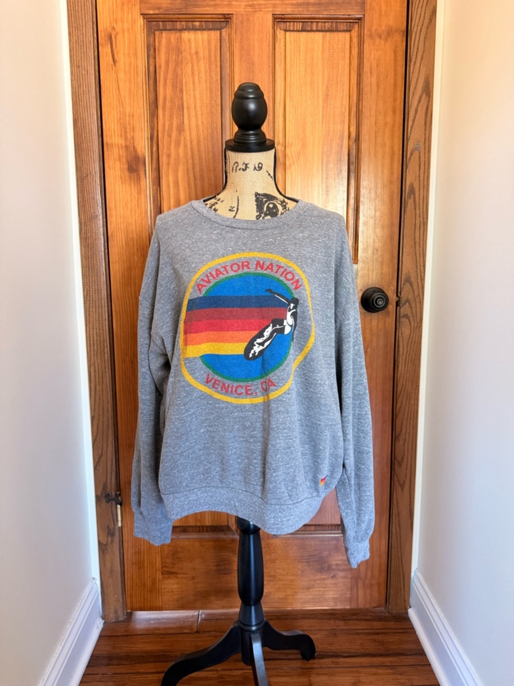 Women’s M, Gray, Aviator Nation Sweatshirt